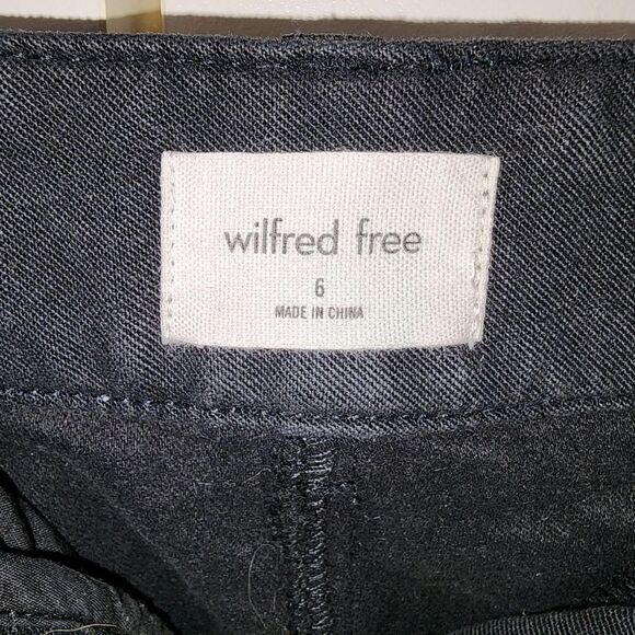 Aritzia Wilfred Free Utility Pants Womens sz 6 Black Modern goth  grunge boho - Picture 4 of 9